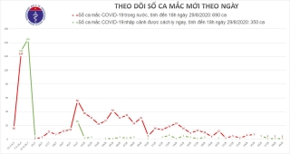 Thêm 2 người mắc Covid-19, cả nước có 1040 ca bệnh