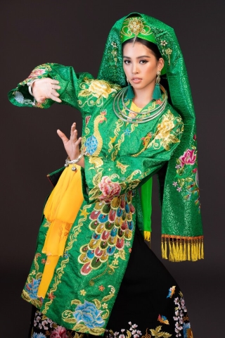 National Costume sắc xanh đẹp nhất: Đỗ Mỹ Linh Tiểu Vy tỏa sáng tại Miss World, Hoàng Hạnh giật huy chương ảnh 10