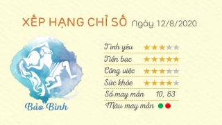 Tu vi 12 cung hoang dao - Tu vi ngay 12082020 - Bao Binh