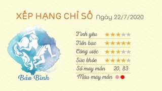 Tu vi 12 cung hoang dao - Tu vi ngay 22072020 - Bao Binh