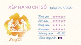 Tu vi 12 cung hoang dao - Tu vi ngay 29072020 - song tu