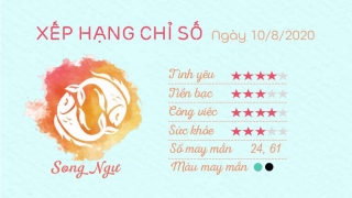 tu vi hang ngay 12 cung hoang dao ngay 10082020 - Song Ngu