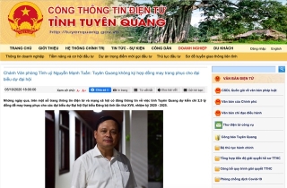 tuyen quang dung chi 25 ty dong may trang phuc cho dai bieu