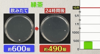 Đài TBS Nhật thử nghiệm 6 loại nước phổ biến sau 24 giờ ở nhiệt độ phòng: Vi khuẩn trong cà phê sữa tăng gấp 8000 lần, trong trà xanh không tăng còn giảm - Ảnh 9.