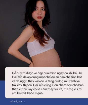 Hot mom có gần 200 nghìn người theo dõi trên MXH: Mang thai đến tháng cuối chỉ tăng 10kg, chỉ cách ăn uống 