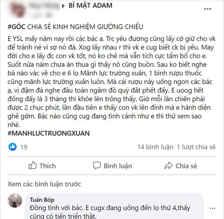 Người dùng review Mãnh lực trường xuân trên mạng xã hội