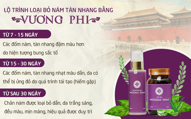 Bộ sản phẩm Vương Phi - bí quyết trị tàn nhang từ thảo dược