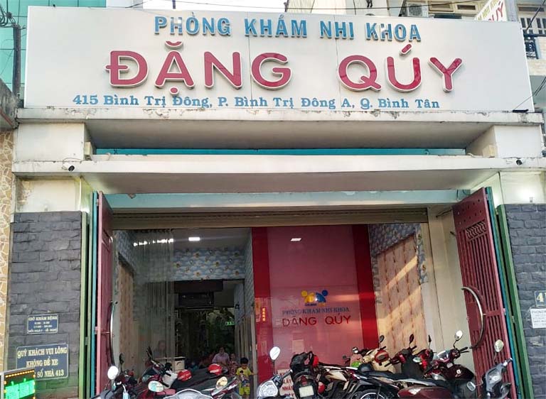 Phòng khám Nhi khoa của bác sĩ Đặng Quý ở quận Bình Tân - TPHCM