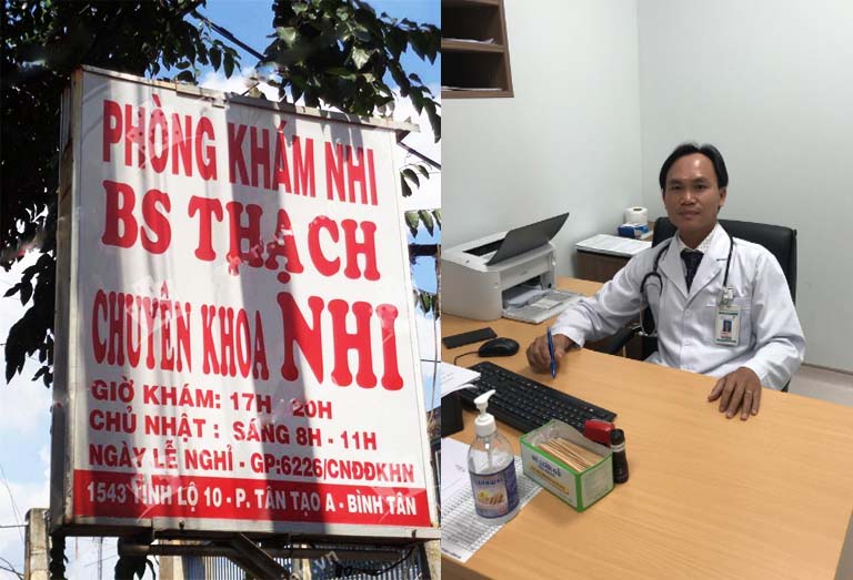 Phòng khám Nhi của bác sĩ Phạm Ngọc Thạch ở quận Bình Tân TPHCM