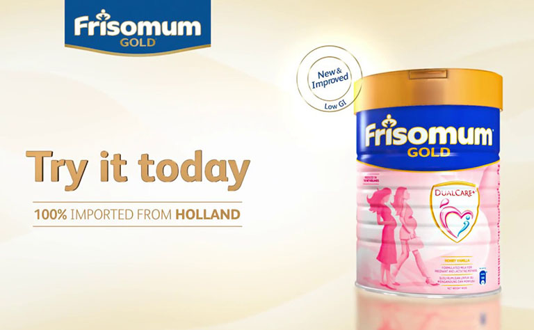 Sữa bột Frisomum Gold với vị cam thơm ngon hấp dẫn, không bị ngán nên được rất nhiều bà mẹ yêu thích