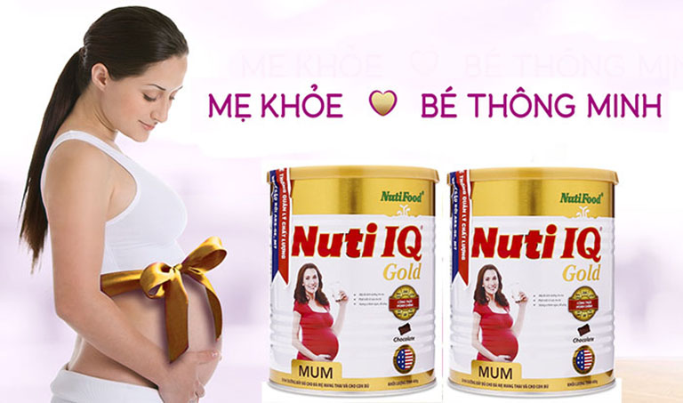 Nuti IQ Mum Gold với hệ công thức riêng biệt giúp các bà me sau sinh nhanh chóng phục hồi sức khỏe