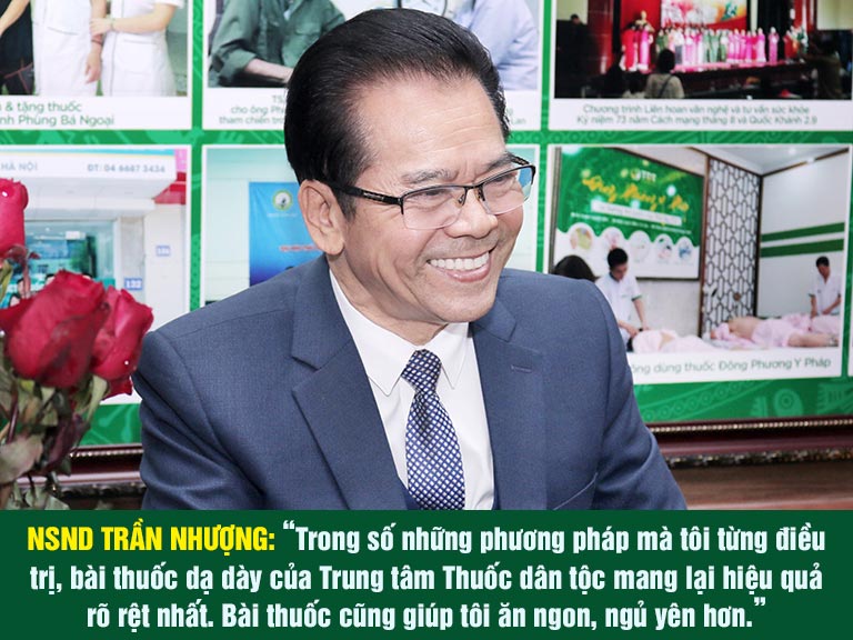 Diễn viên Trần Nhượng chia sẻ hiệu quả sử dụng bài thuốc Sơ can Bình vị tán
