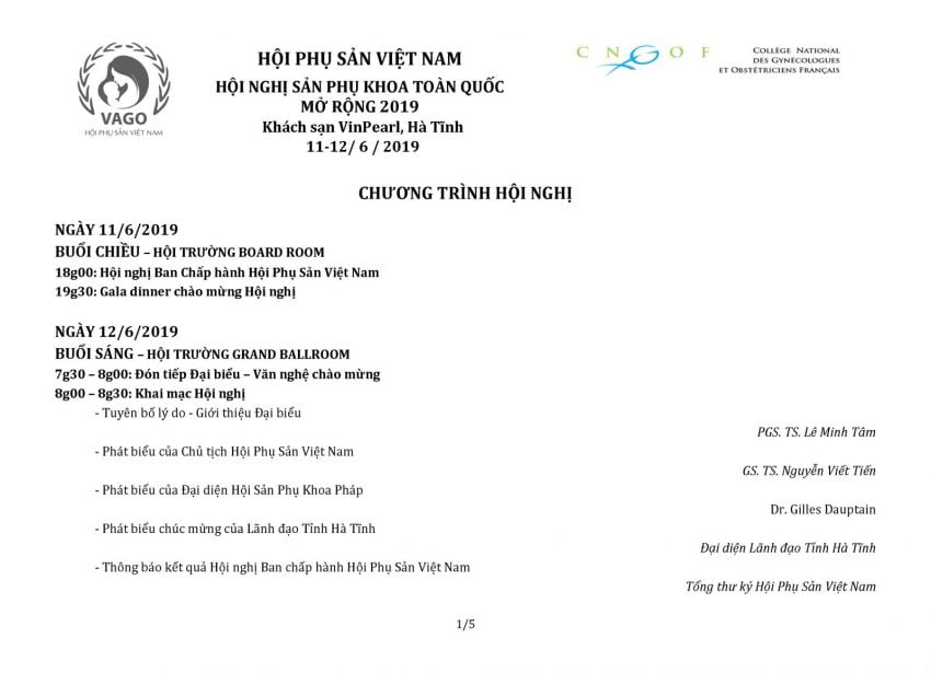 [PDF] Tài Liệu Hội Nghị Sản Phụ Khoa Toàn Quốc Mở Rộng 2019 - Phần 1: Tổng quan