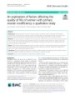 An exploration of factors affecting the quality of life of women with primary ovarian insufficiency: A qualitative study