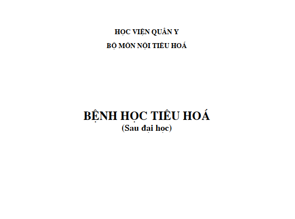 [PDF] BỆNH HỌC TIÊU HÓA HỌC VIỆN QUÂN Y