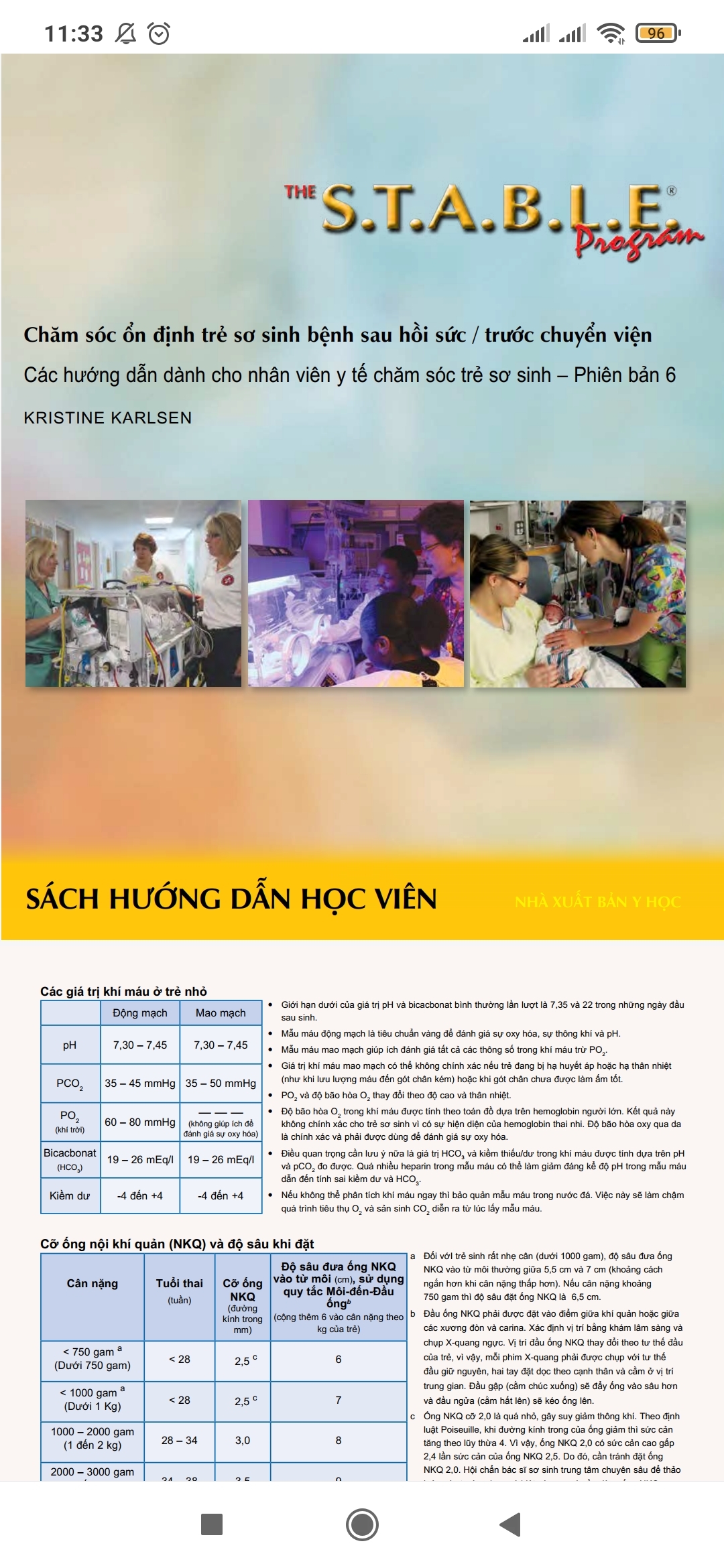 [PDF] Chăm Sóc Ổn Định Trẻ Sơ Sinh Bệnh Sau Hồi Sức / Trước Chuyển Viện