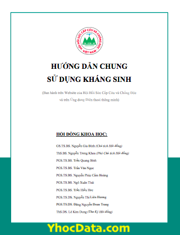 [PDF] Hướng Dẫn Chung Sử Dụng Kháng Sinh – Hội Hồi Sức Cấp Cứu và Chống Độc