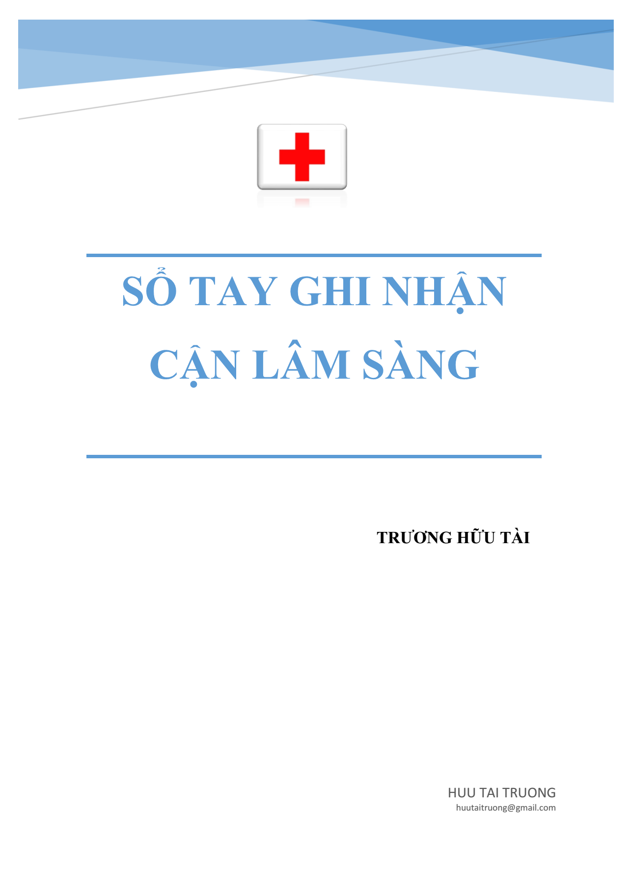 [Tài Liệu] Sổ Tay Ghi Nhận Cận Lâm Sàng – Trương Hữu Tài