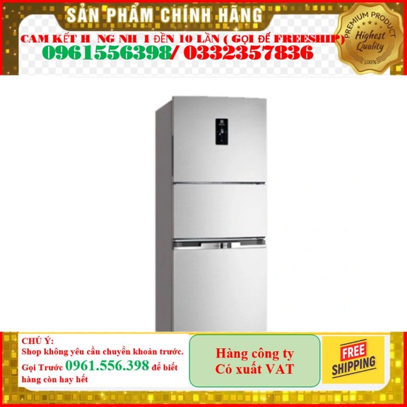 [CHÍNH HÃNG] Tủ Lạnh Electrolux Inverter 340 Lít EME3700H-A Hàng Chính hãng- Miễn phí vận chuyển Hà Nội